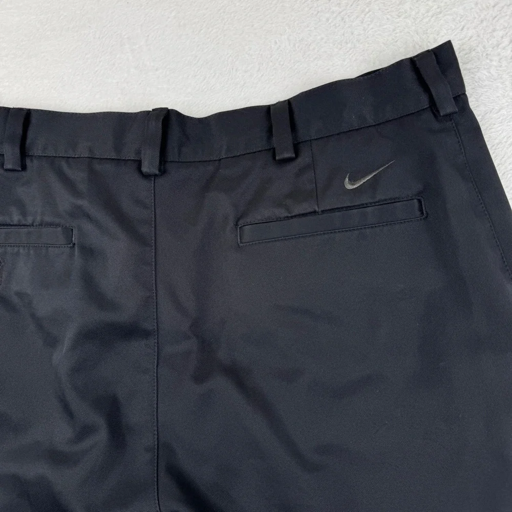 Nike Golf Shorts Mens 34 Black Pleated Athletic Performance